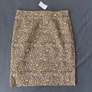 J. Crew Factory Women's Leopard Print‎ Skirt Size 4